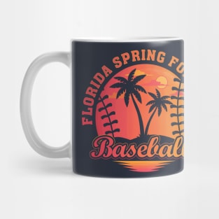 Florida Spring Forecast Baseball Beach Lover Baseball Mom Mug